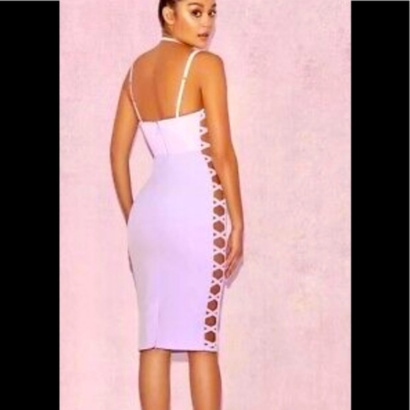 House of CB Lilac Strap Dress - Picture 3 of 11